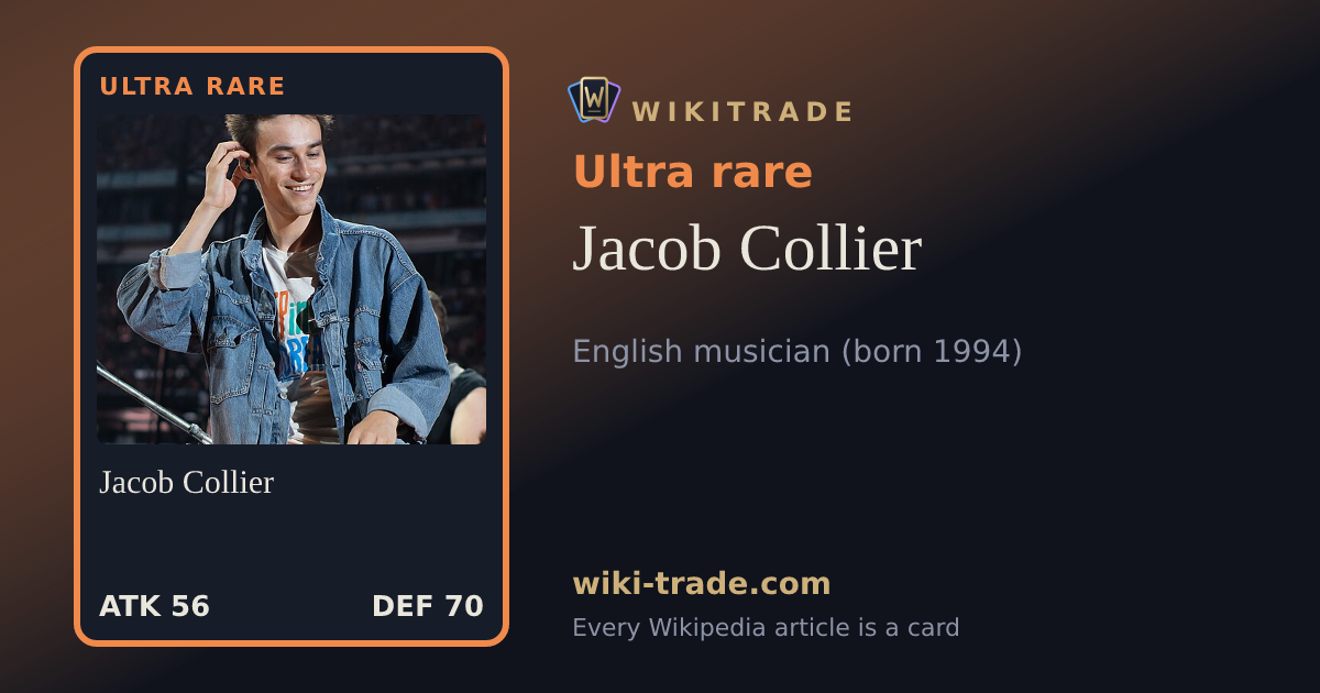 Jacob Collier — Ultra rare card