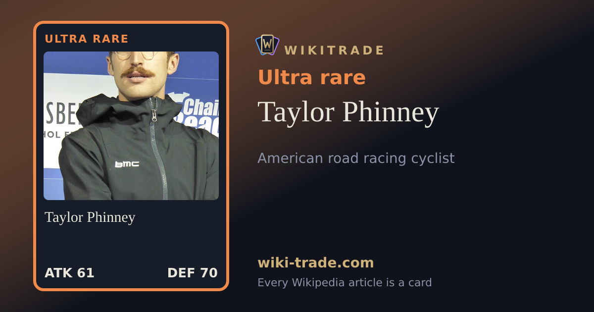 Taylor Phinney — Ultra rare card