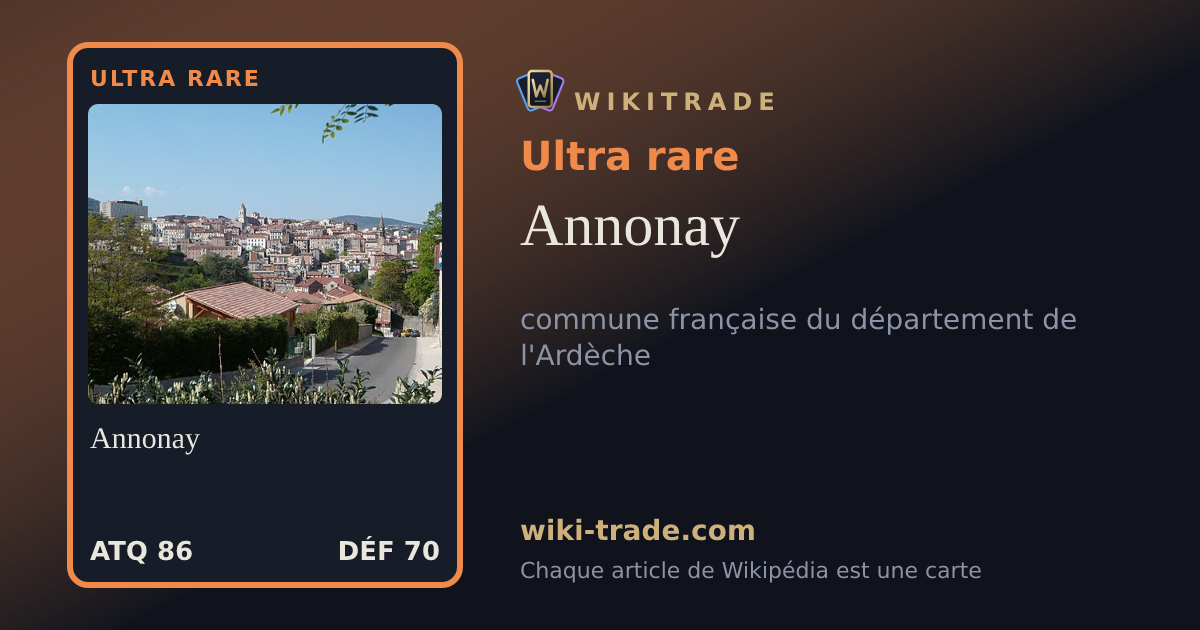 Annonay — carte Ultra rare