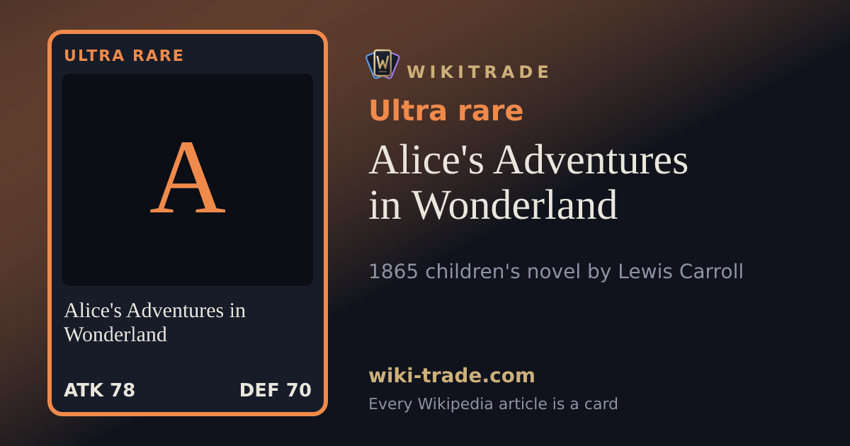 Alice's Adventures in Wonderland — Ultra rare card