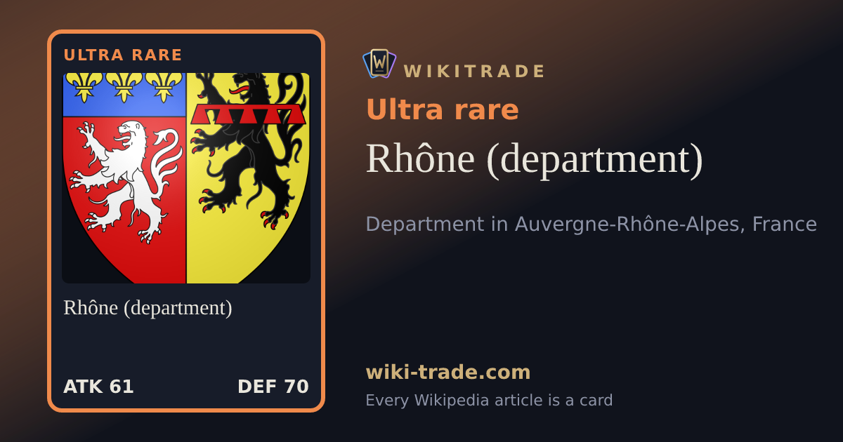 Rhône (department) — Ultra rare card