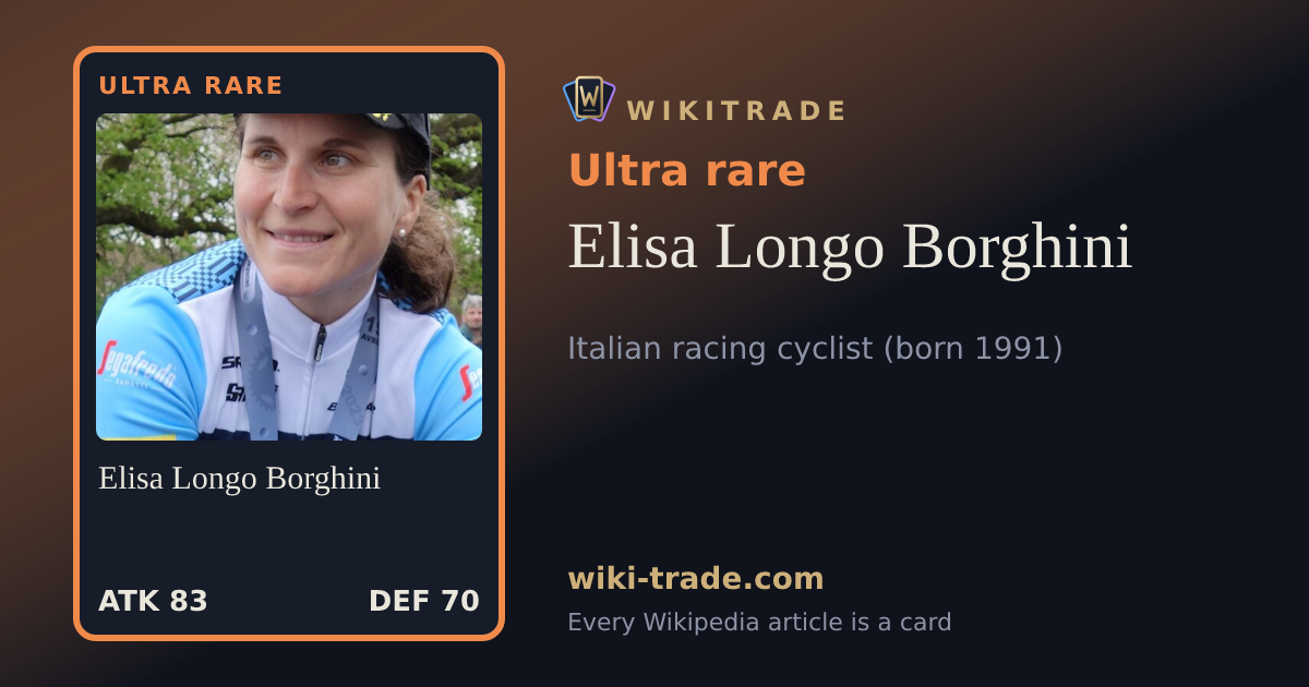 Elisa Longo Borghini — Ultra rare card