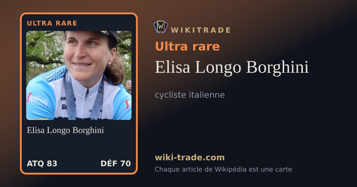 Elisa Longo Borghini — carte Ultra rare