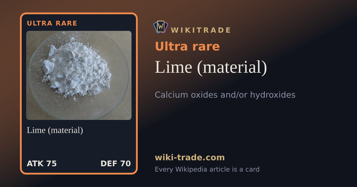 Lime (material) — Ultra rare card