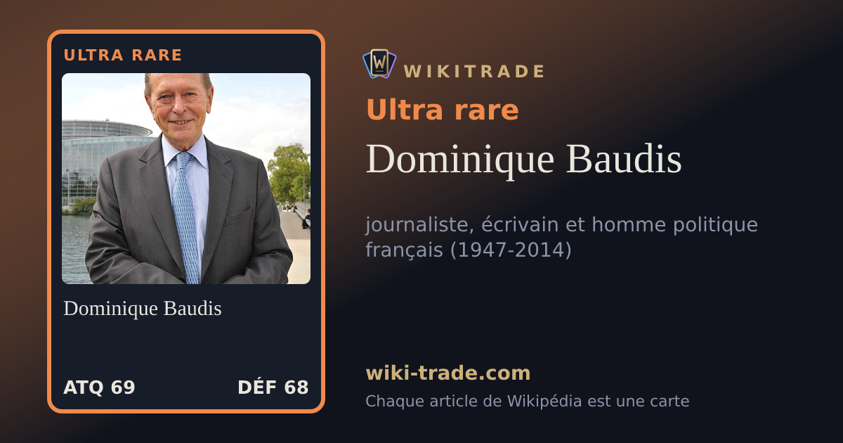 Dominique Baudis — carte Ultra rare