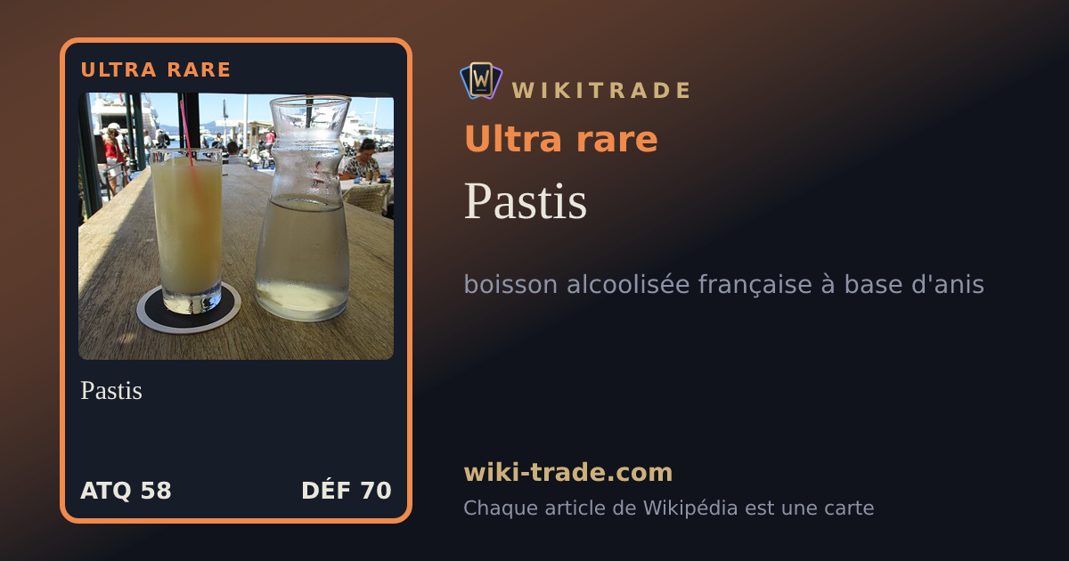 Pastis — carte Ultra rare
