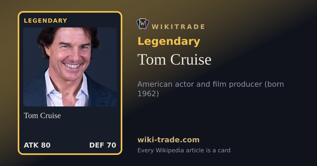 Tom Cruise — Legendary card
