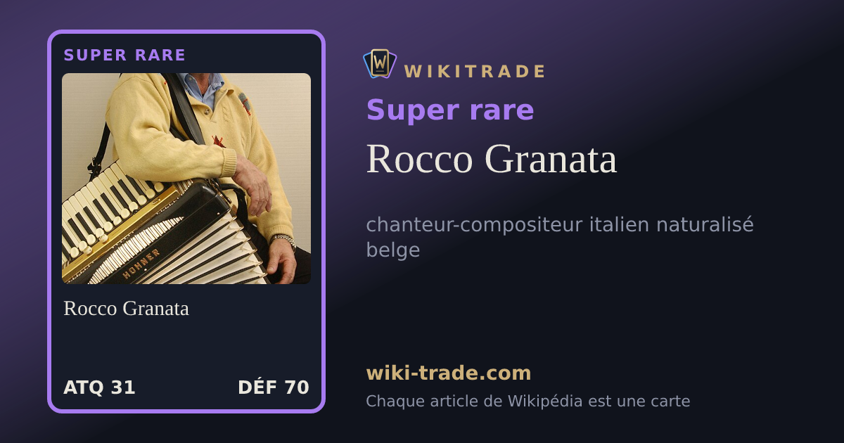 Rocco Granata — carte Super rare