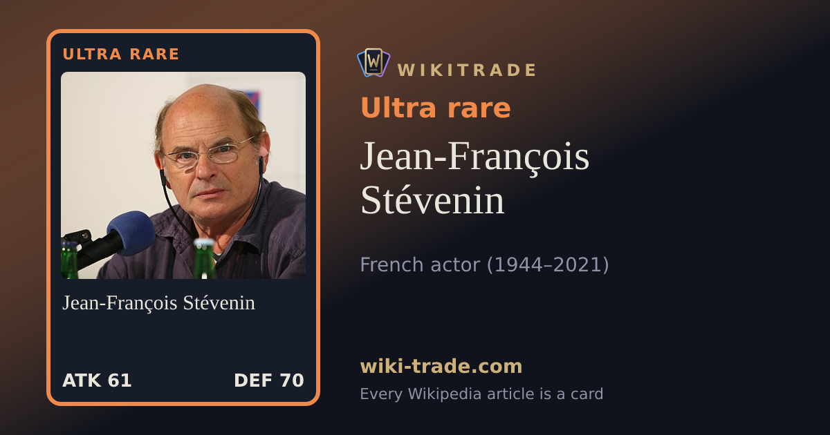 Jean-François Stévenin — Ultra rare card
