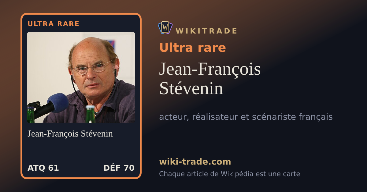 Jean-François Stévenin — carte Ultra rare