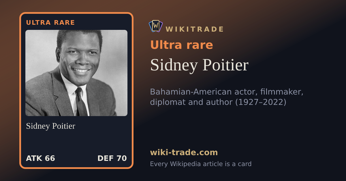 Sidney Poitier — Ultra rare card