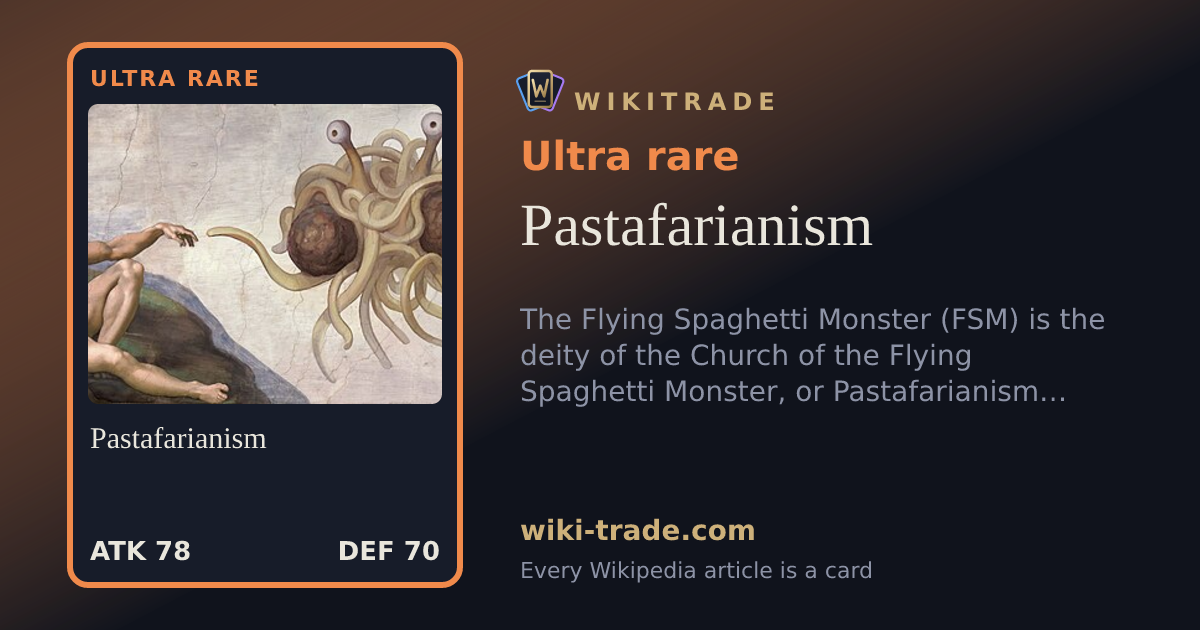 Pastafarianism — Ultra rare card