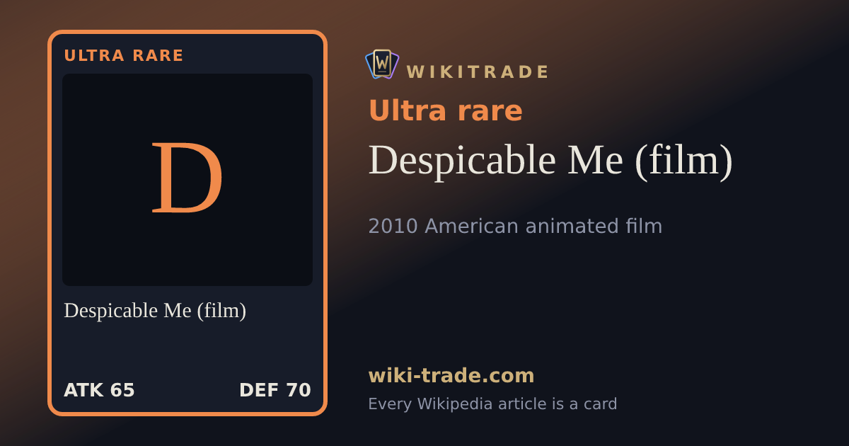 Despicable Me (film) — Ultra rare card