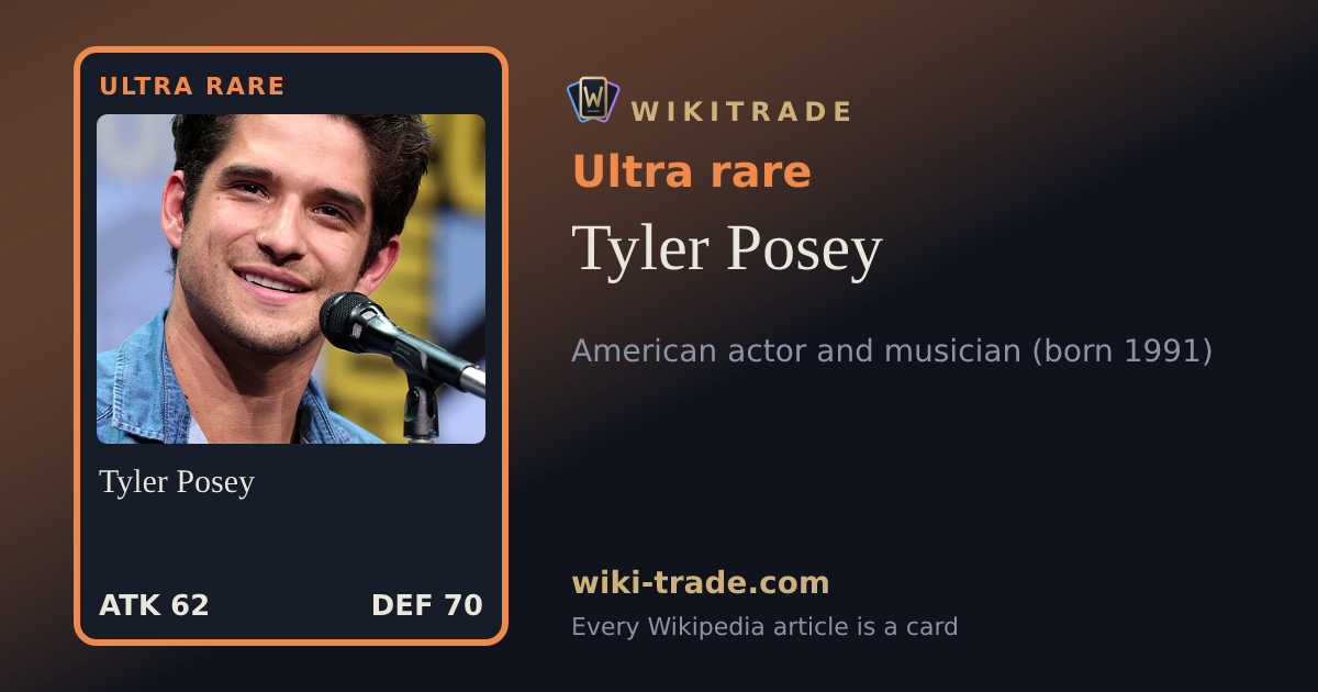 Tyler Posey — Ultra rare card