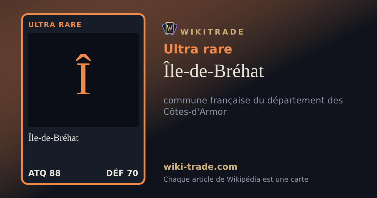 Île-de-Bréhat — carte Ultra rare