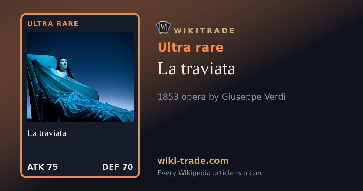 La traviata — Ultra rare card