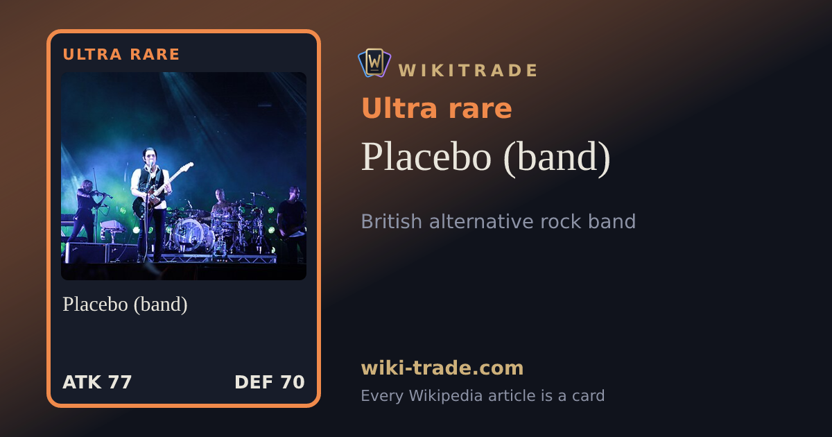 Placebo (band) — Ultra rare card
