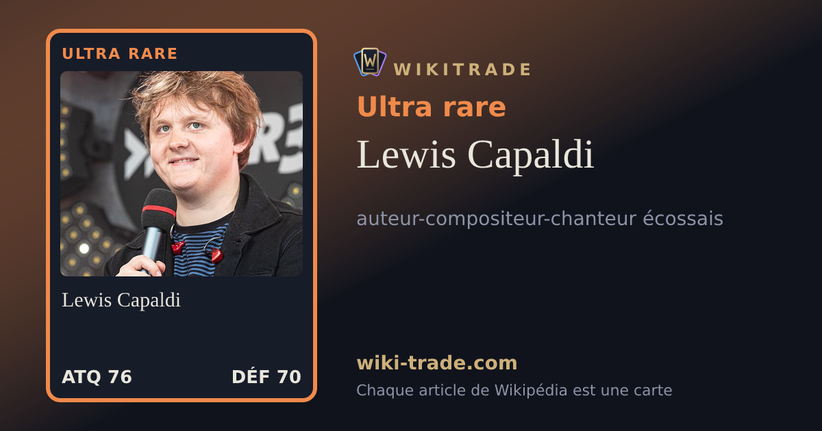 Lewis Capaldi — carte Ultra rare