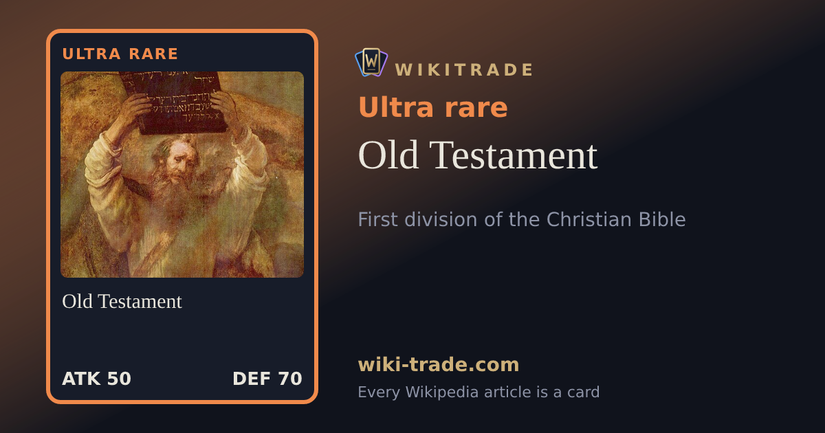 Old Testament — Ultra rare card