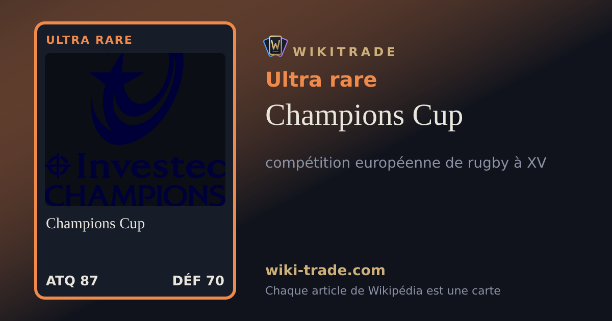 Champions Cup — carte Ultra rare