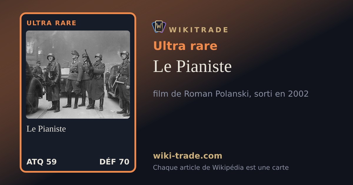 Le Pianiste — carte Ultra rare