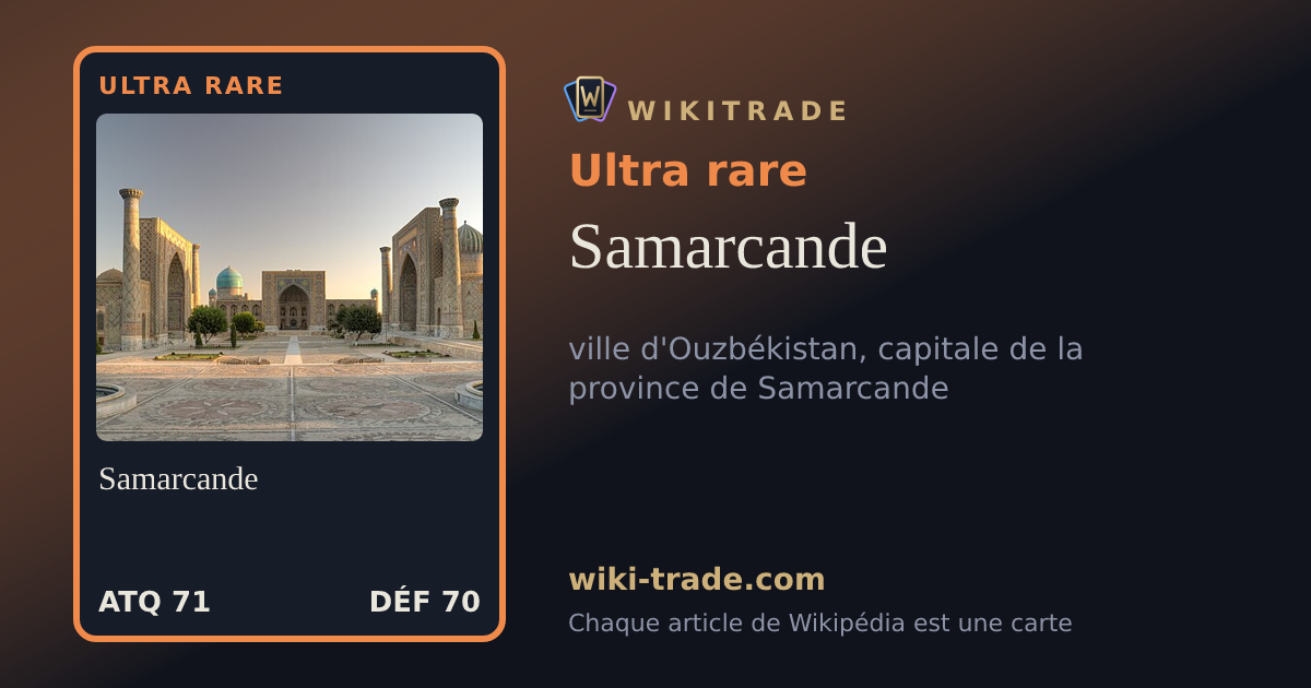 Samarcande — carte Ultra rare