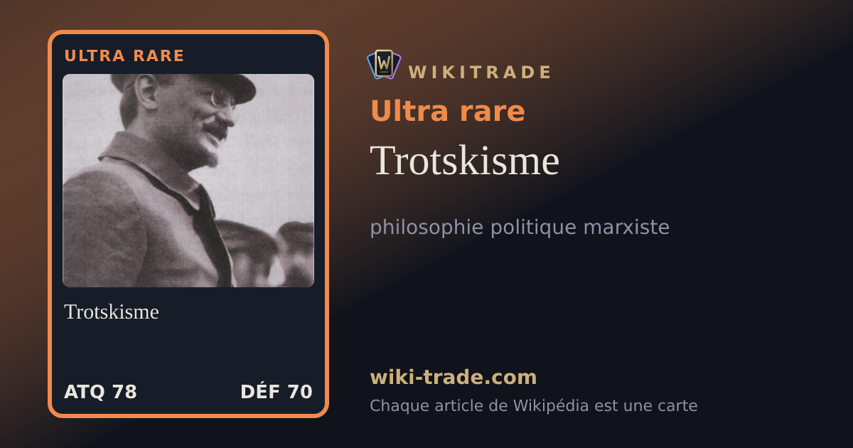 Trotskisme — carte Ultra rare