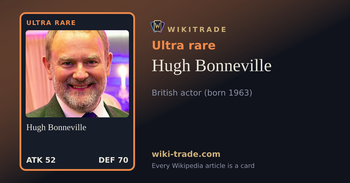 Hugh Bonneville — Ultra rare card
