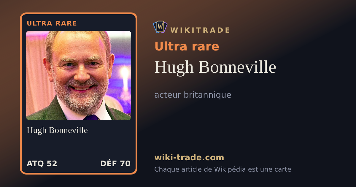 Hugh Bonneville — carte Ultra rare