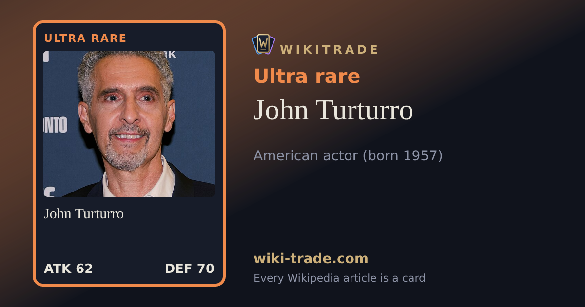 John Turturro — Ultra rare card