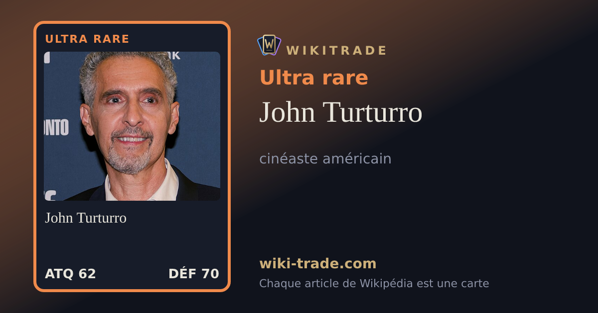 John Turturro — carte Ultra rare