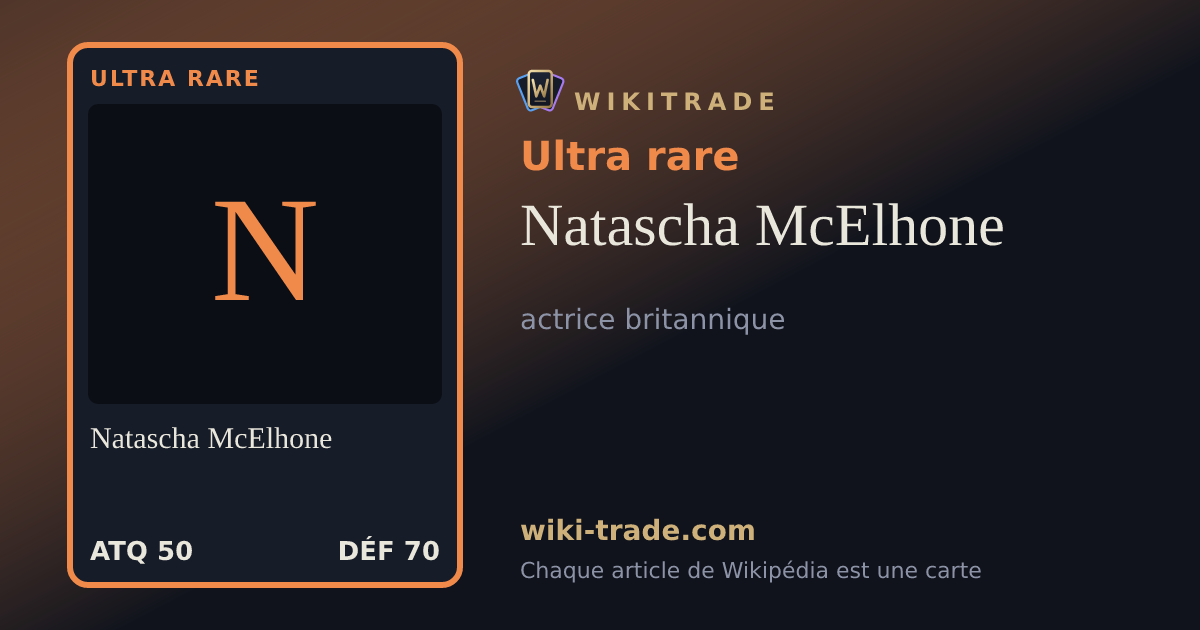 Natascha McElhone — carte Ultra rare