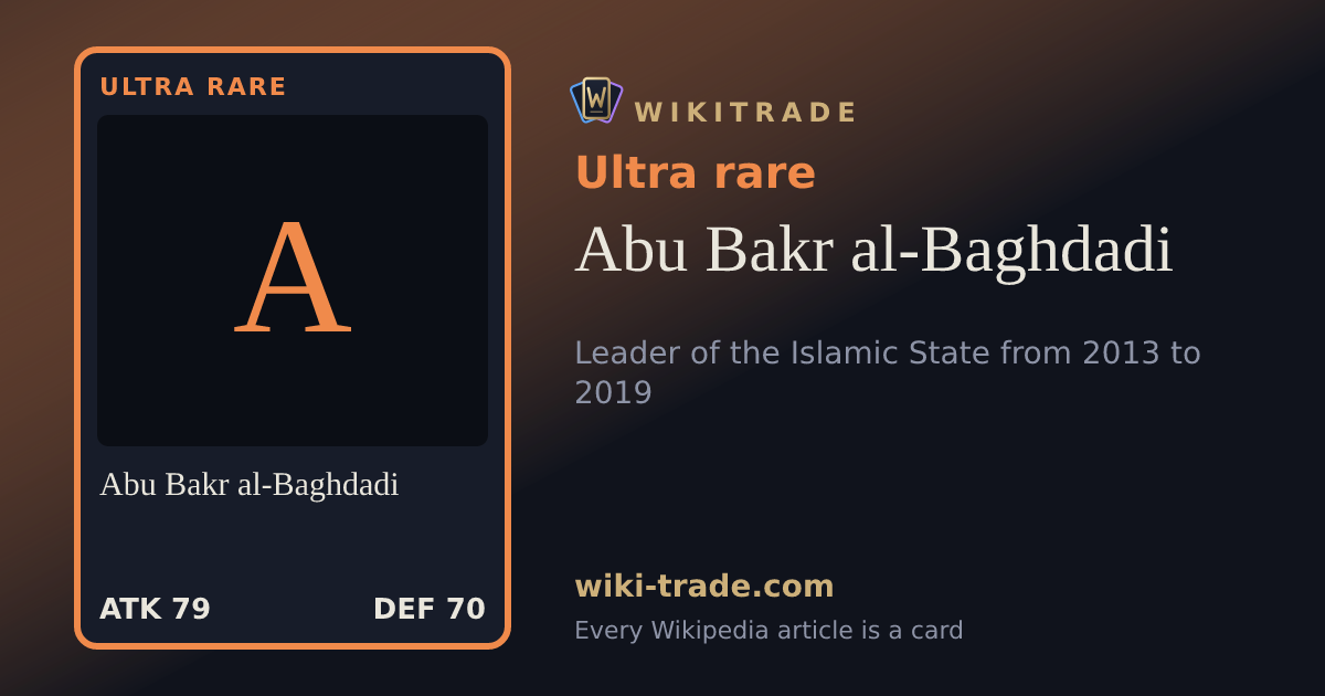 Abu Bakr al-Baghdadi — Ultra rare card
