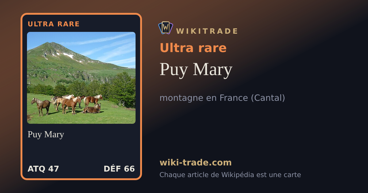 Puy Mary — carte Ultra rare