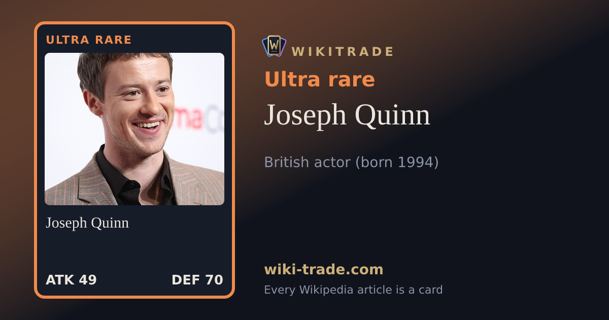 Joseph Quinn — Ultra rare card