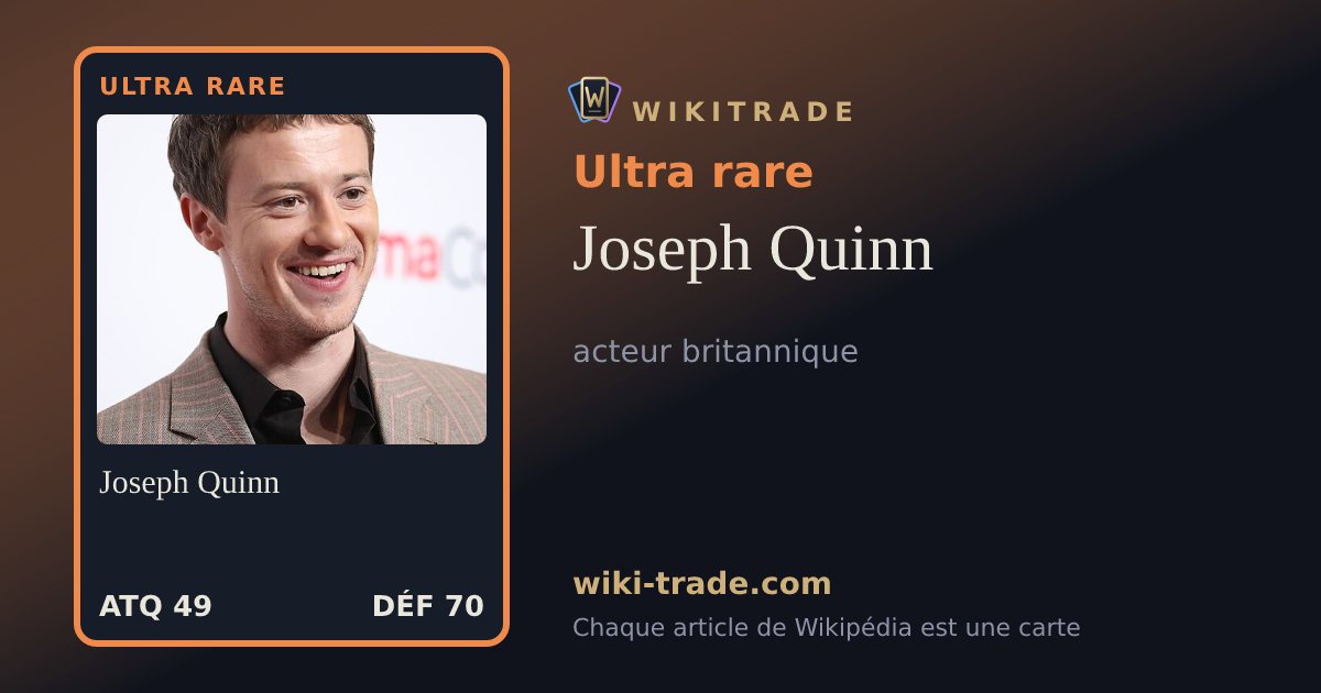 Joseph Quinn — carte Ultra rare