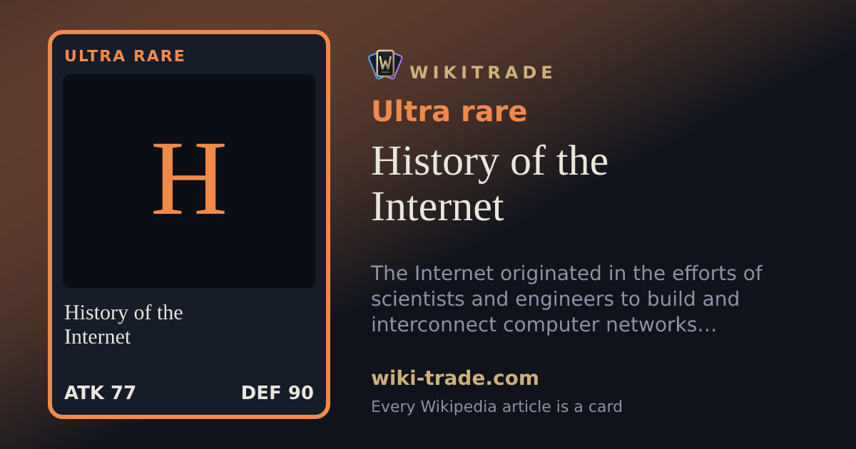 History of the Internet — Ultra rare card