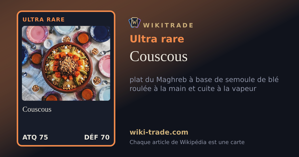 Couscous — carte Ultra rare