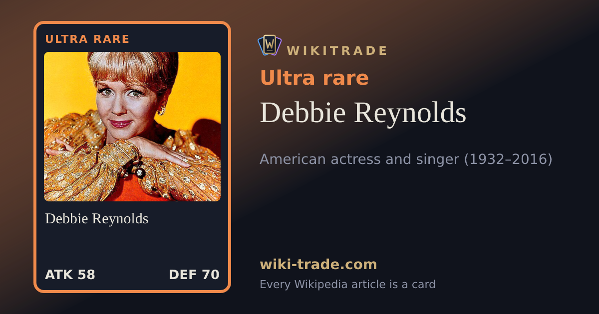 Debbie Reynolds — Ultra rare card