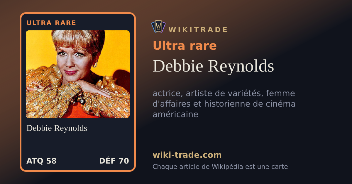 Debbie Reynolds — carte Ultra rare