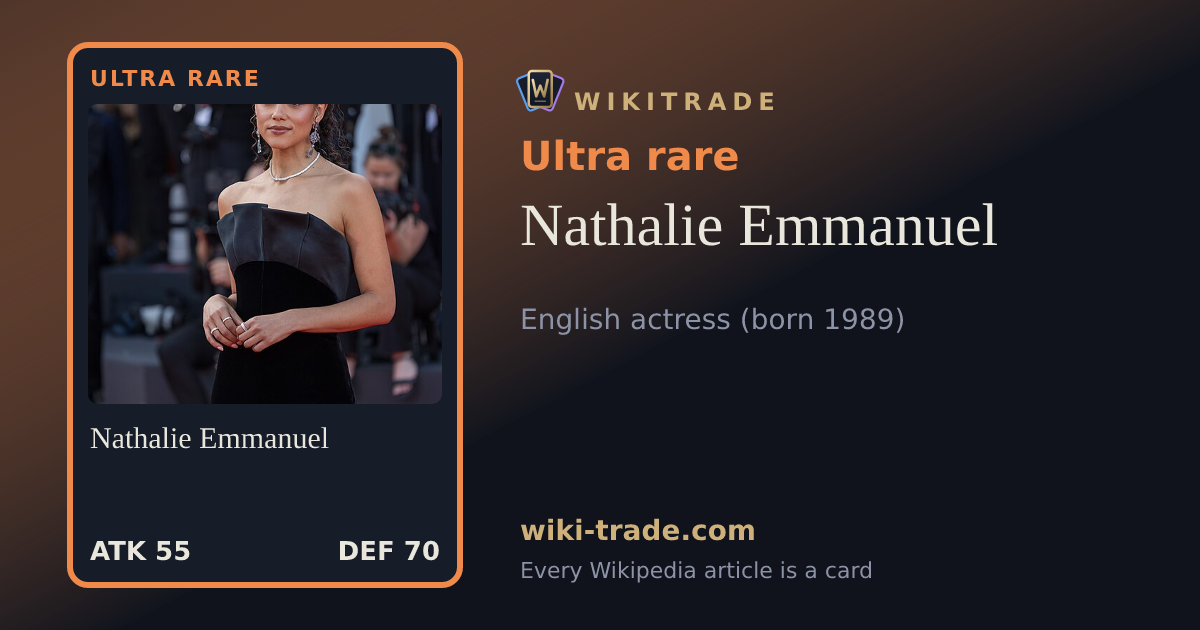 Nathalie Emmanuel — Ultra rare card
