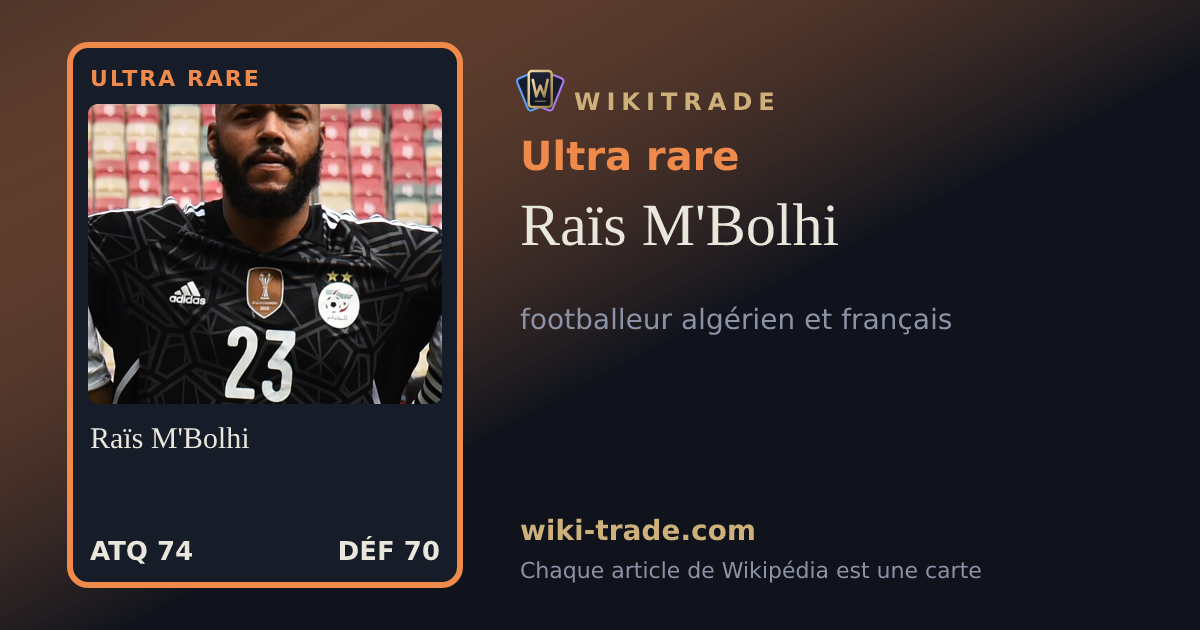 Raïs M'Bolhi — carte Ultra rare