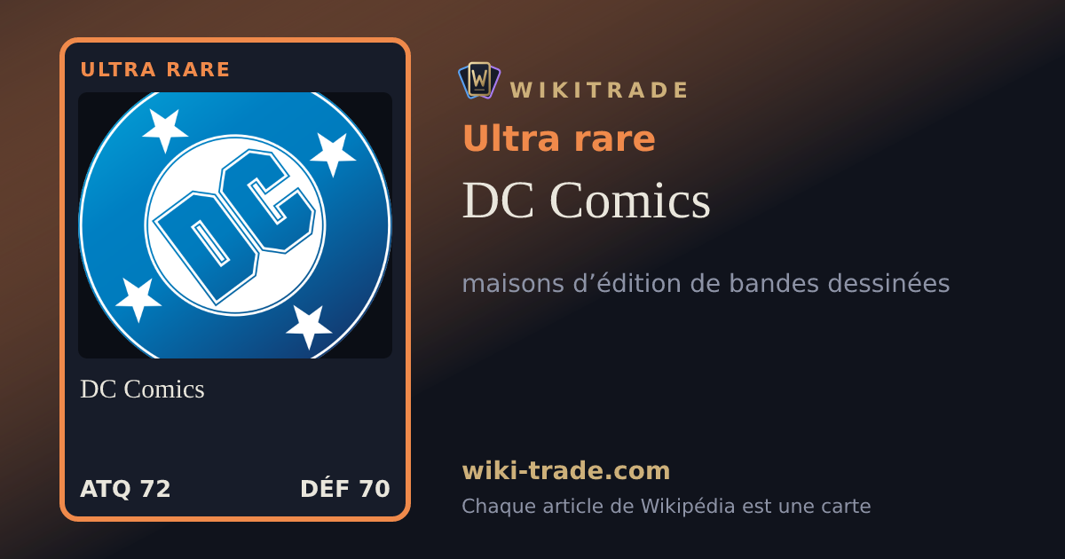 DC Comics — carte Ultra rare