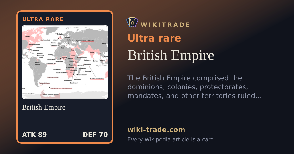 British Empire — Ultra rare card