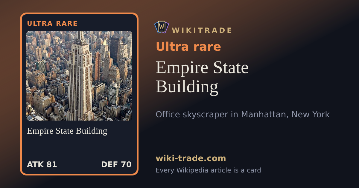 Empire State Building — Ultra rare card