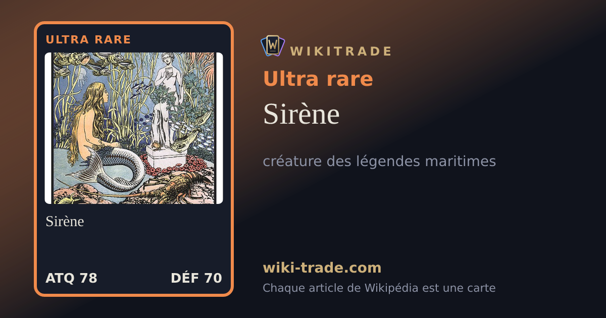 Sirène — carte Ultra rare