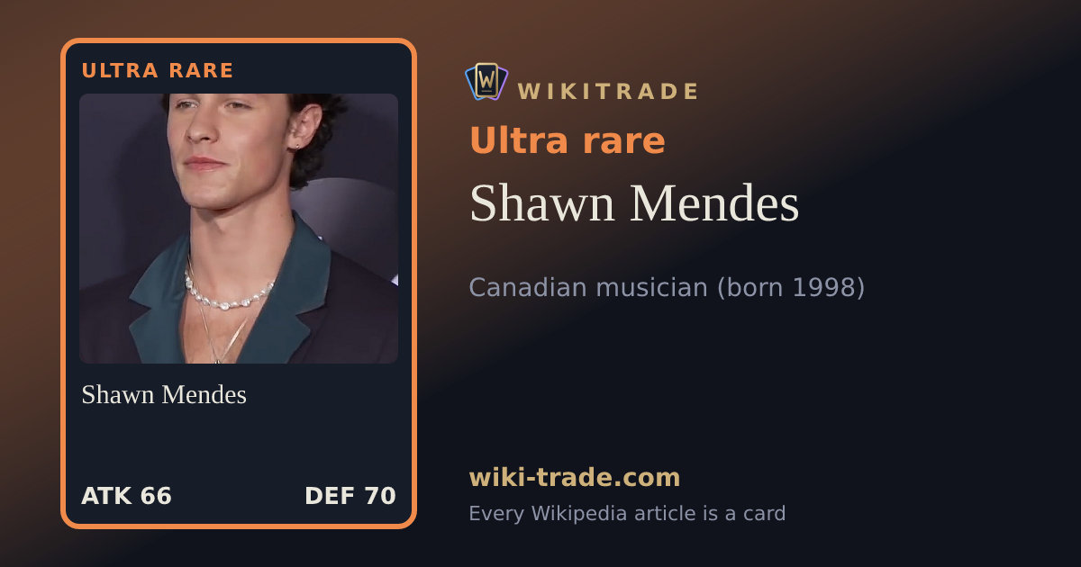 Shawn Mendes — Ultra rare card