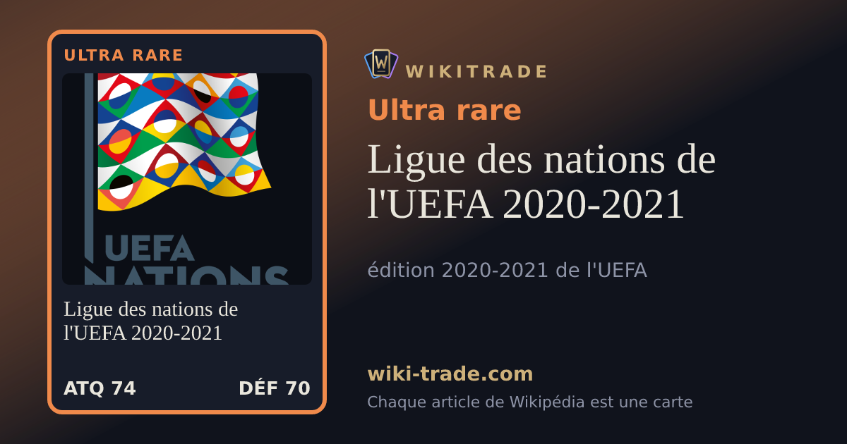 Ligue des nations de l'UEFA 2020-2021 — carte Ultra rare