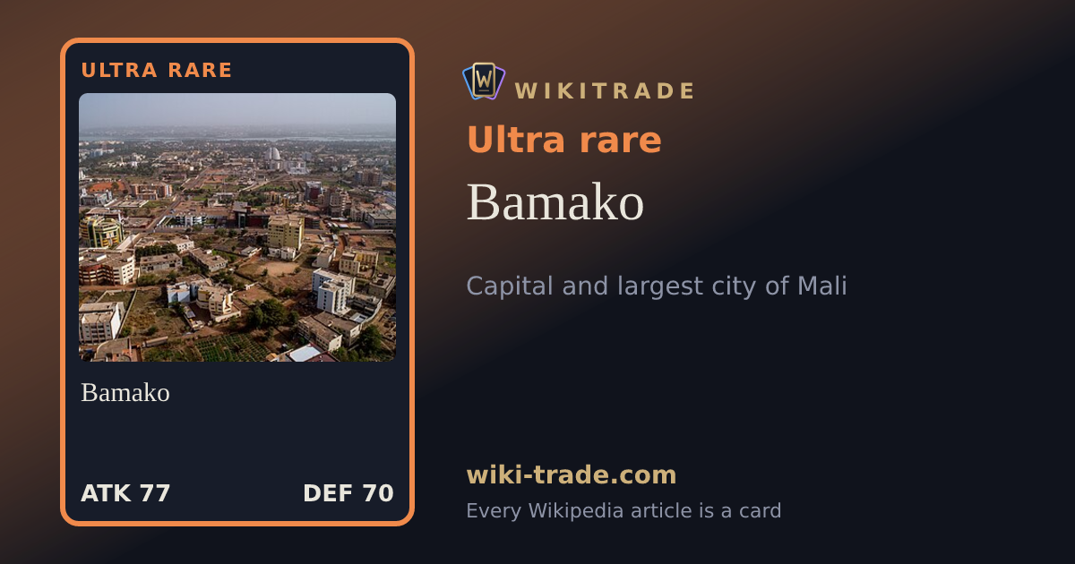 Bamako — Ultra rare card