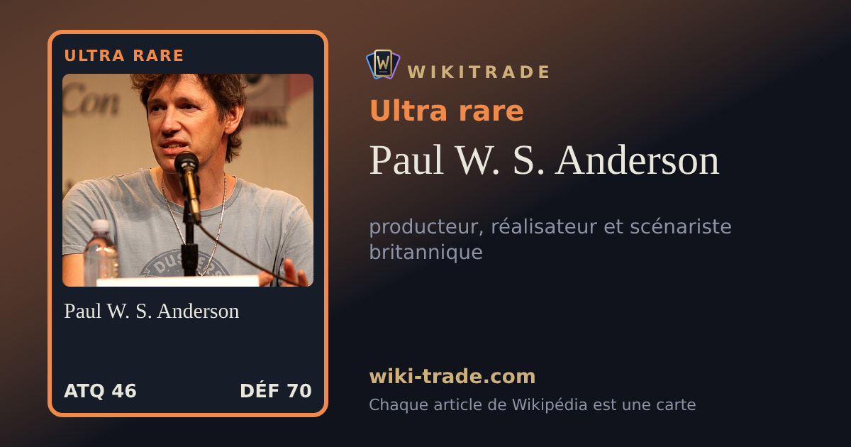 Paul W. S. Anderson — carte Ultra rare
